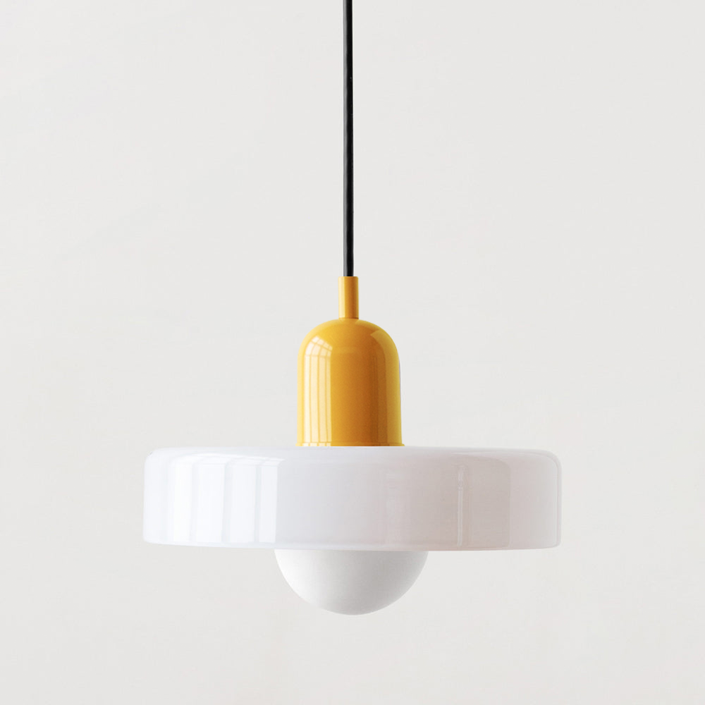 Färgglad Pendellampa i Bauhaus Stil - StiloGlas