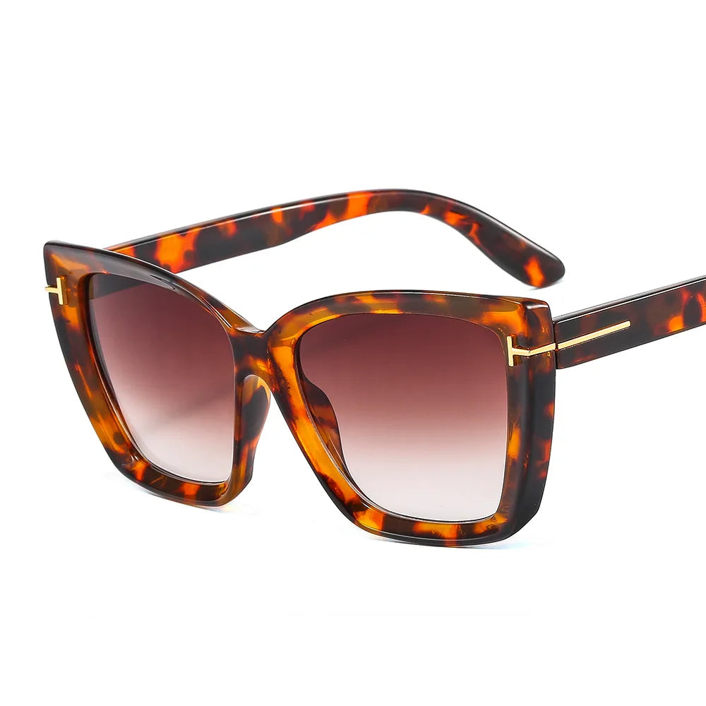 Stiliga Cat-Eye Solglasögon med UV-skydd och Gradient - VueLuxe