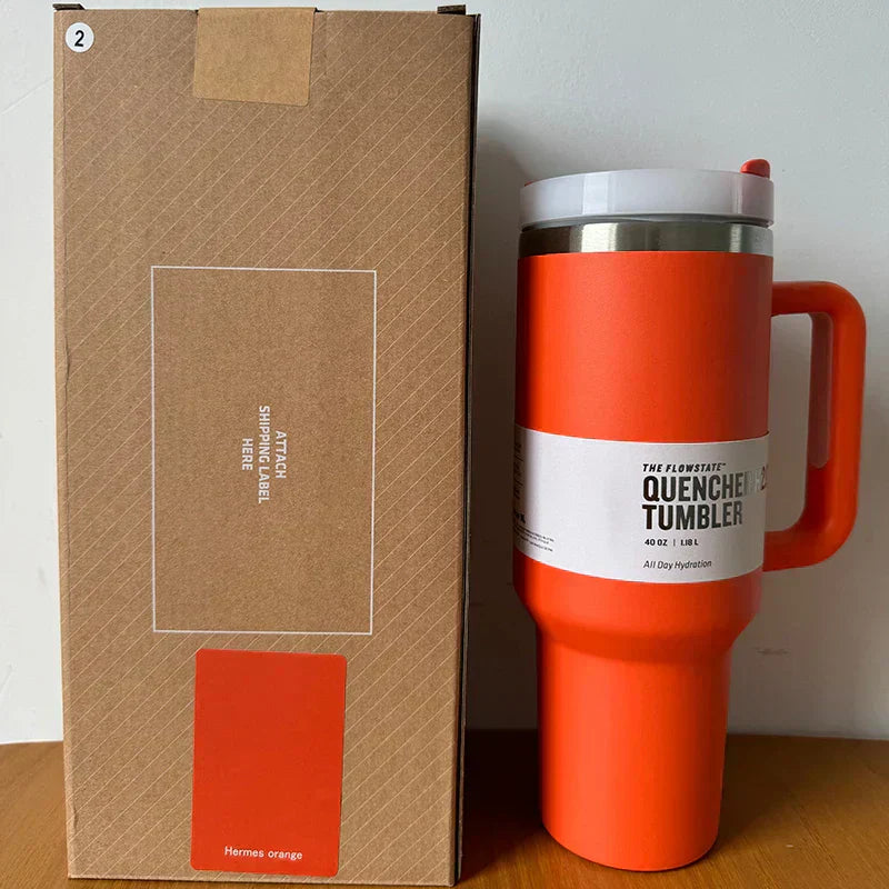 Vakuumisolerad Kopp med Lock och Sugrör – ThermoTumbler