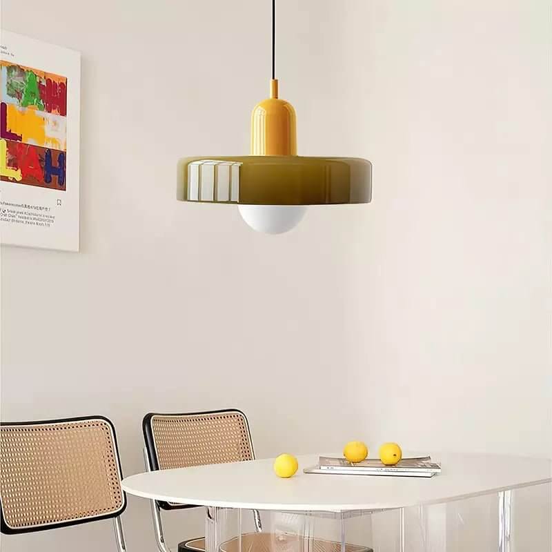 Färgglad Glas Taklampa - Modern Design
