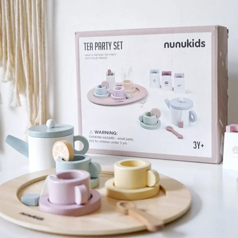 Kreativ Träleksaksset för Barns Rollspel & Lärande Skämt
