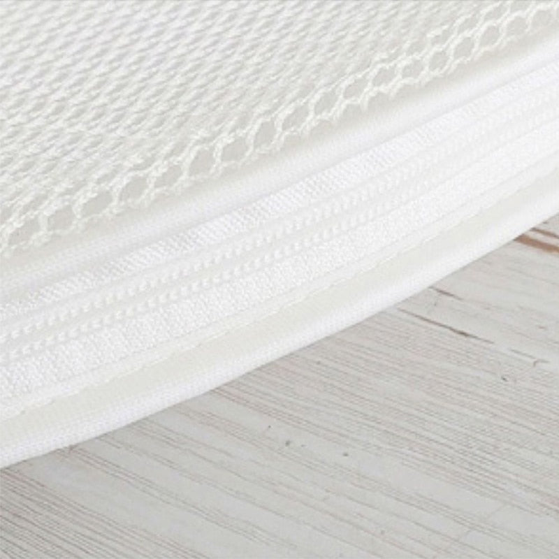 Vadderad bomullsspelmatta för baby med djurmotiv broderi – 80 cm