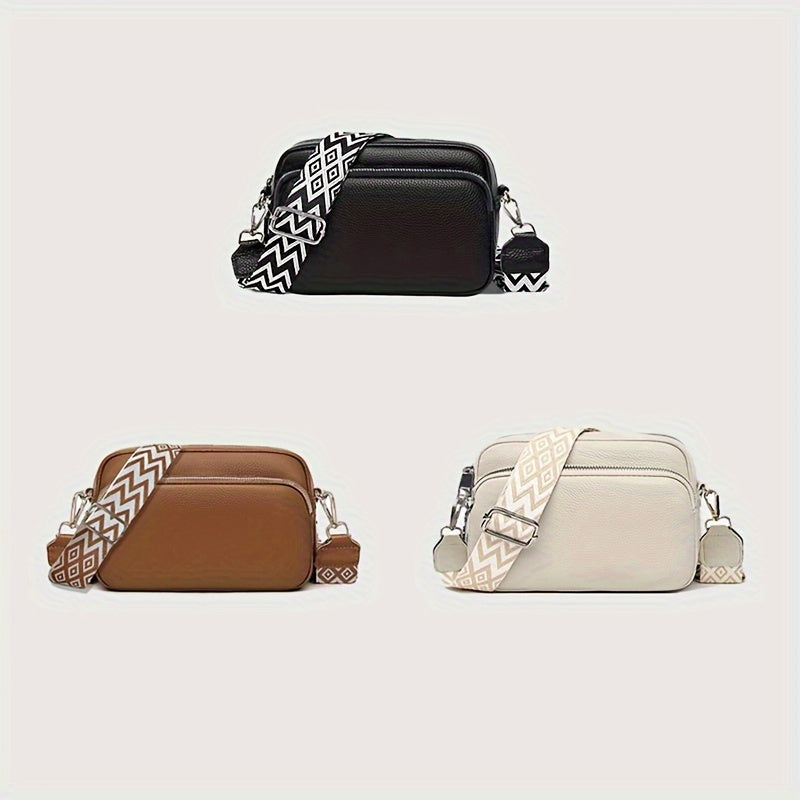 Moderna Crossbody-väska för kvinnor – Avslappnad axelväska med geometrisk design