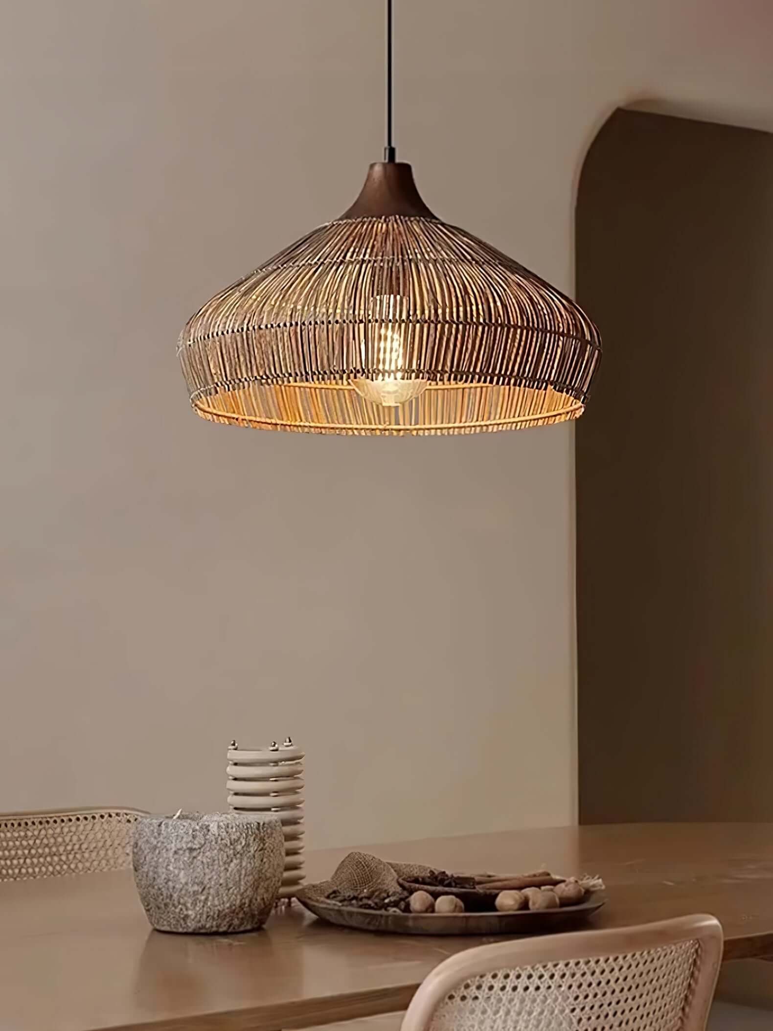 Rotan Hänglampa - Bohemisk Stil Hänglampa