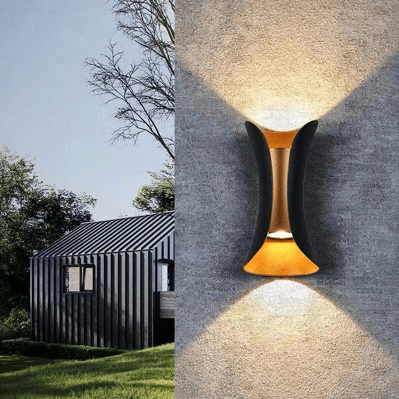 Utomhus LED Aluminium Vägglampa - Vattentät
