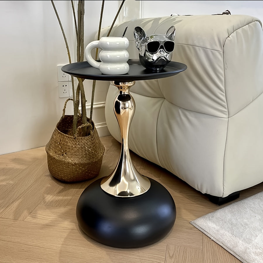Ningqin Guld-Vit Sido Bord – Kompakt och Chic Design