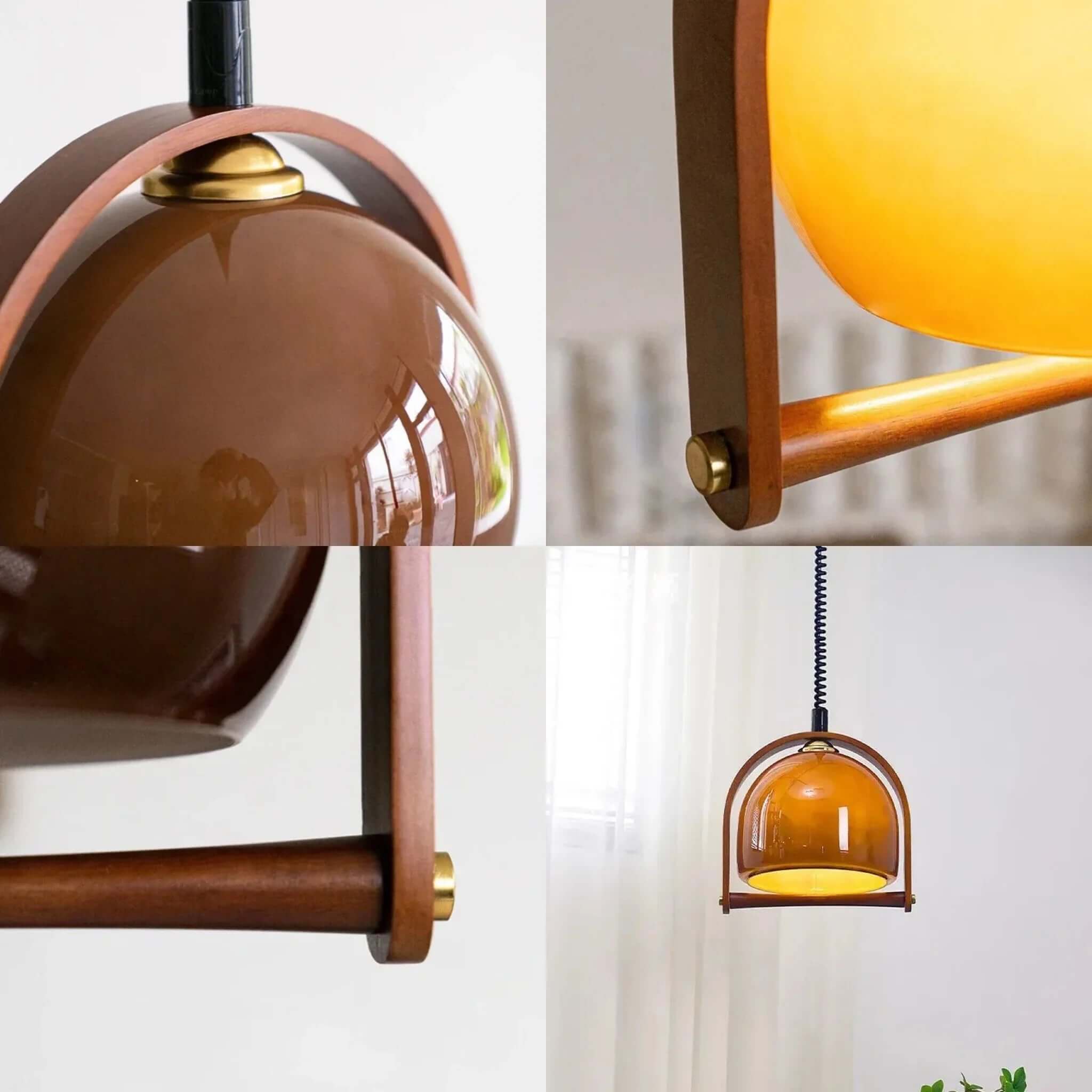 Taklampa i trä - Bauhausdesign