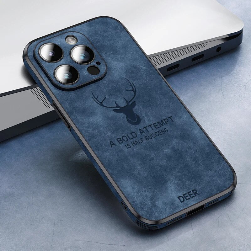 Lyxigt Hjortskinn iPhone-fodral - Veltro