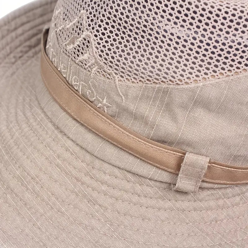 Utomhus Solhatt med Justerbara Remmar och Bred Skärm – Solantra