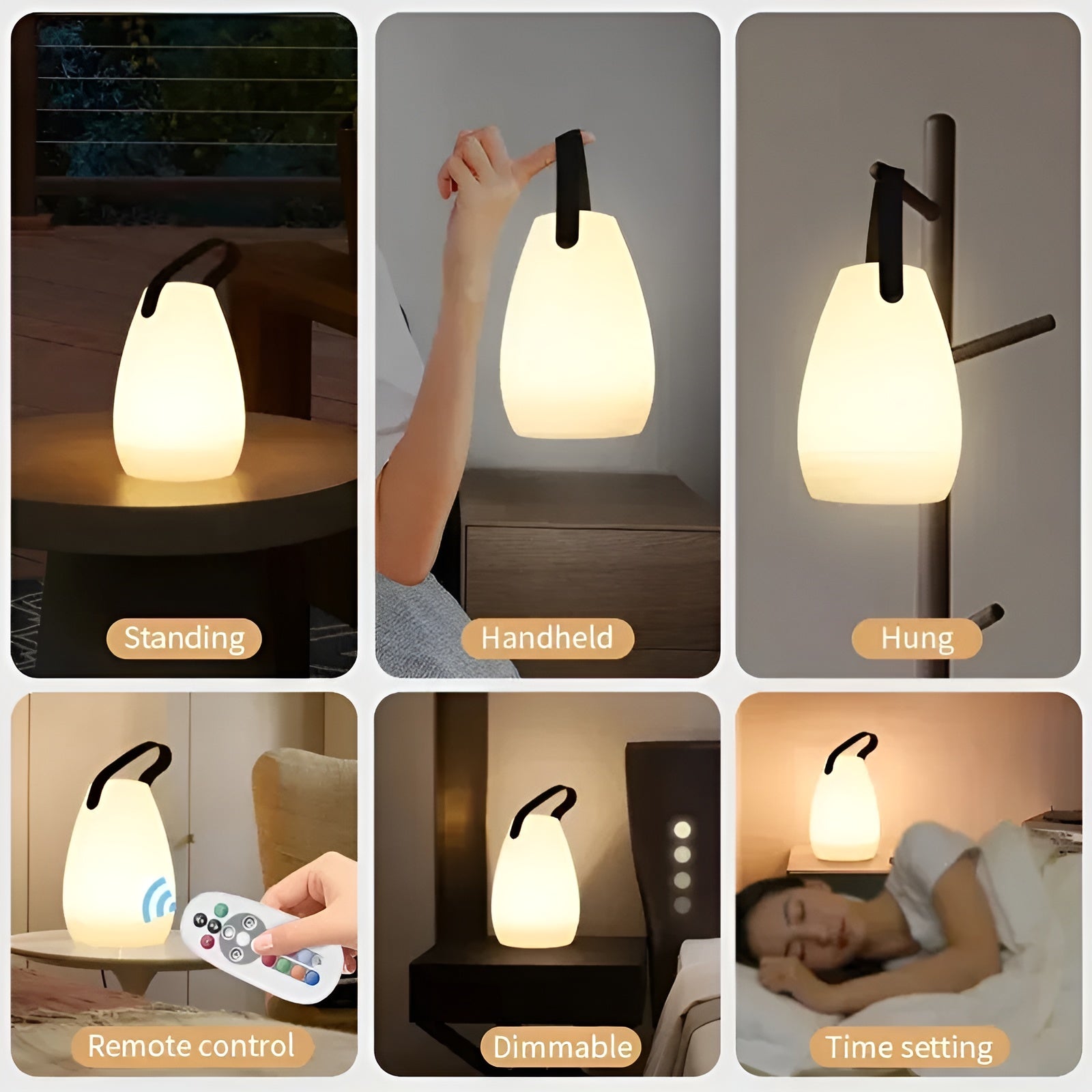 Vattentät Trådlös LED Bordslampa för Inomhus & Utomhus - Lumora