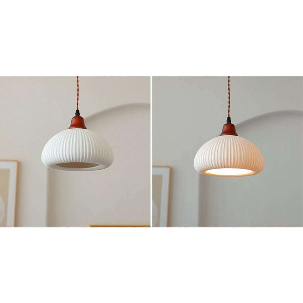 Stilren Keramisk Taklampa - Rustik Design