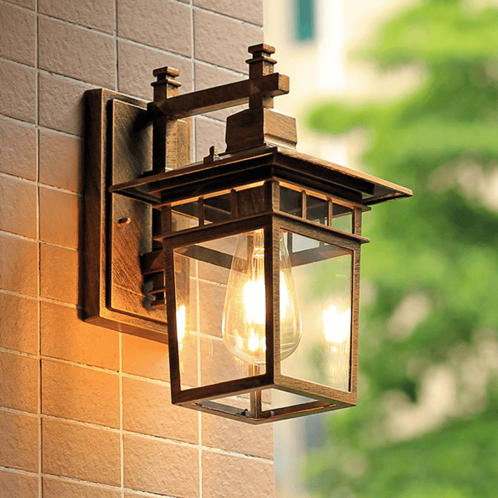 Modern Utomhus Vägglampa - Svart Design