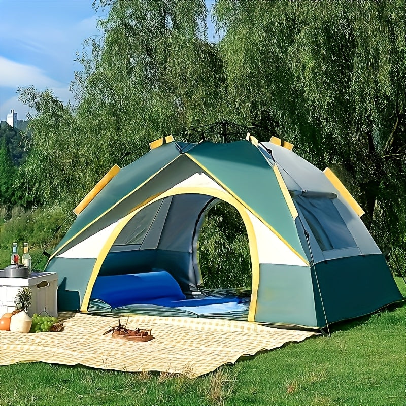 Snabbinstallation 4-personers campingtält – Andningsbart och vindskyddande skydd