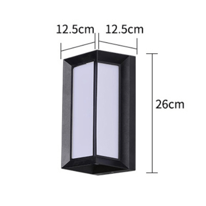 Modern Utomhusvägglampa Svart-Vit - Trädgårdsbelysning