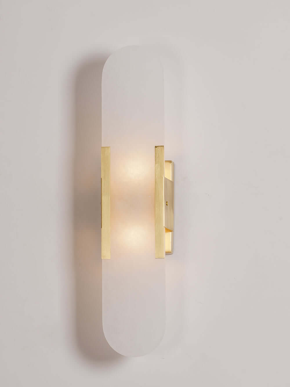 Modern Vägglampa - Alabaster & Metall