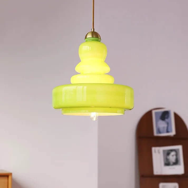 Glas Hänglampa - Bauhaus Design