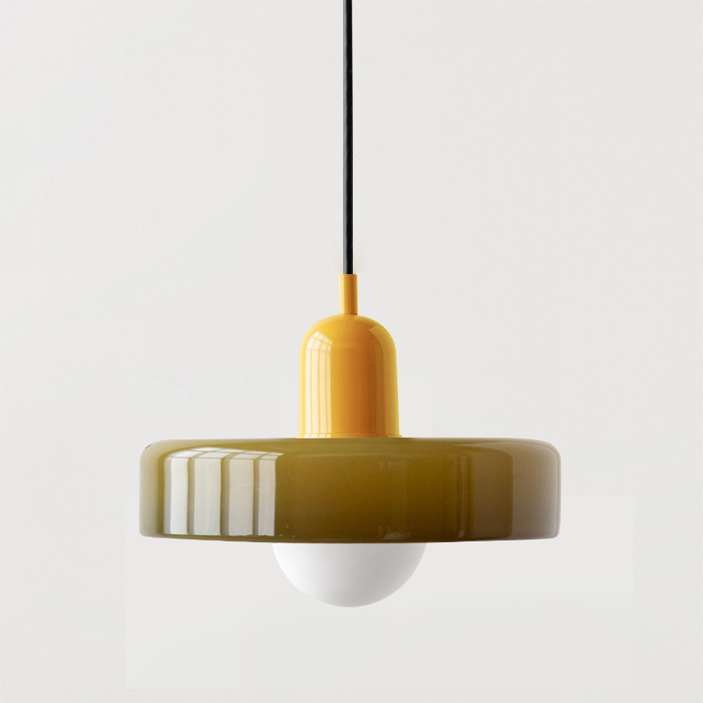 Färgglad Pendellampa i Bauhaus Stil - StiloGlas