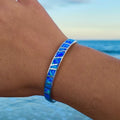 Blå och Silver Opal Armband - Isola