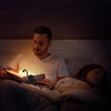 LumiBeam Clip-On Lampa | LED-boklampa med flera färger och flexibel arm Justerbar
