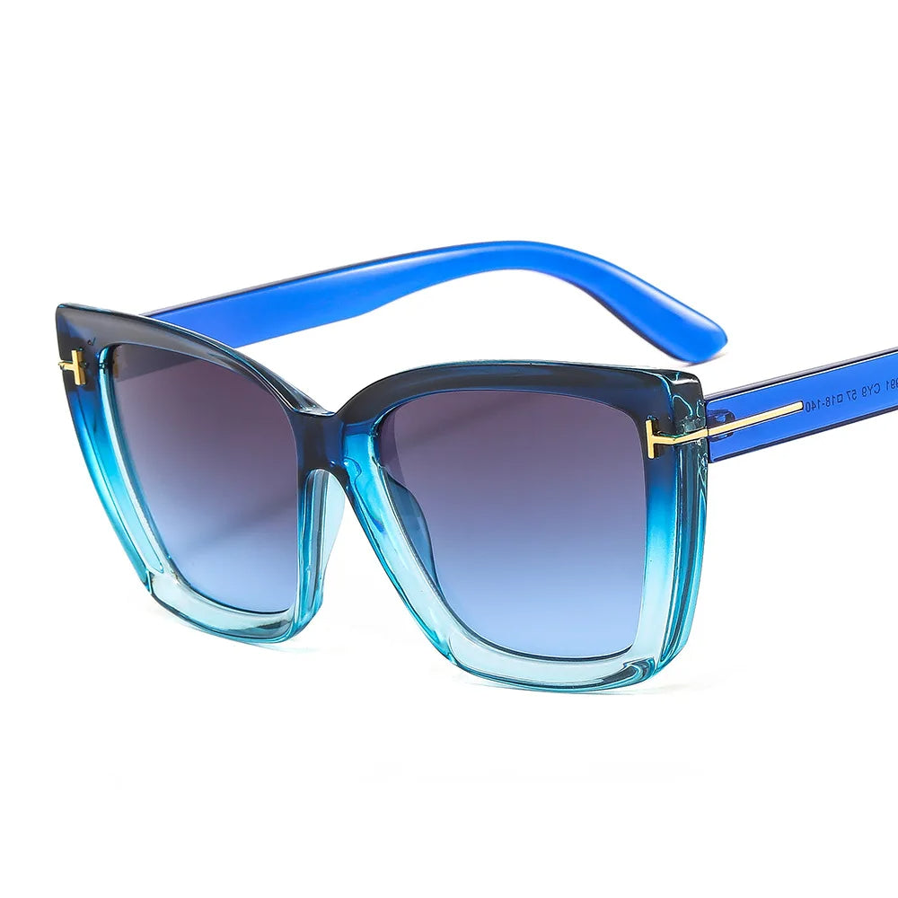 Stiliga Cat-Eye Solglasögon med UV-skydd och Gradient - VueLuxe