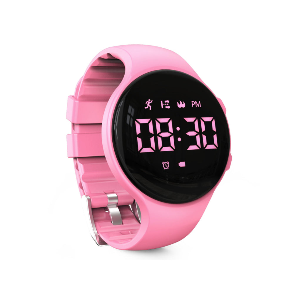 LED Digital Pedometer Klocka med Vibrerande Alarm – Fitness Tracker för Barn