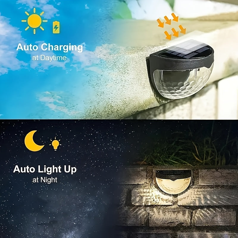 SolarGlow Halvrund LED-staketbelysning – Elegant och Hållbar