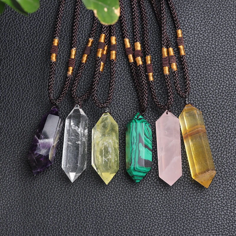 Naturlig Kristall Ametist Helande Halsband – Lyra