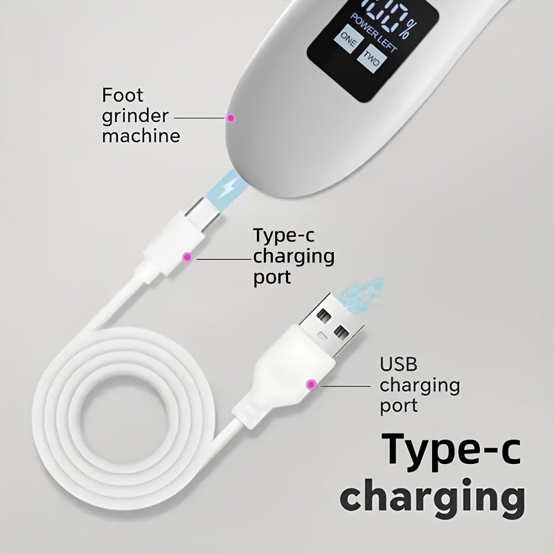 SmoothStep Elektrisk Fotfil – Professionell Pedikyr Hemma