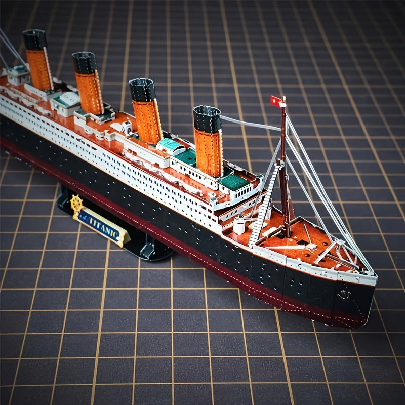 Titanic 3D Metallmodell - Detaljerad DIY-modell för kreativa hantverkare