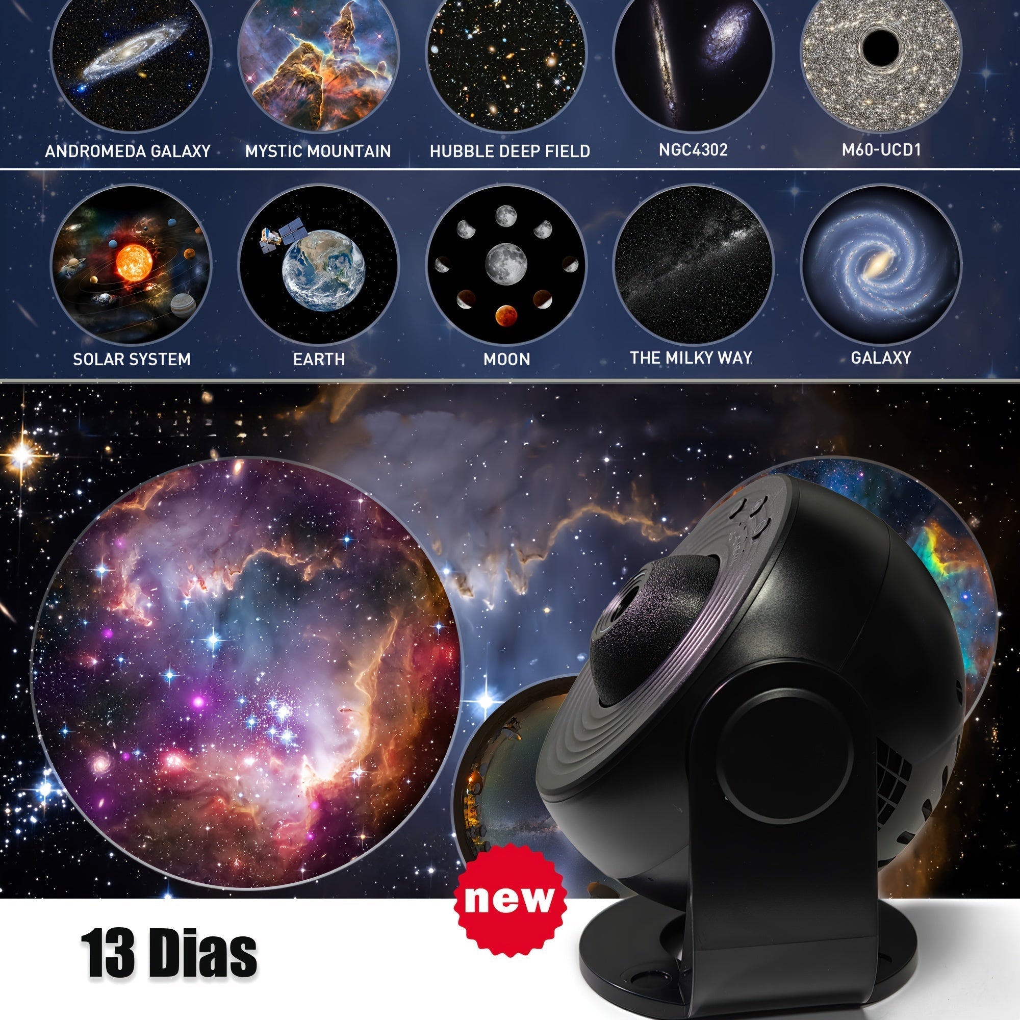 Galaxens Stjärnprojektor – Imponerande LED Rymdprojektion med Timerfunktion