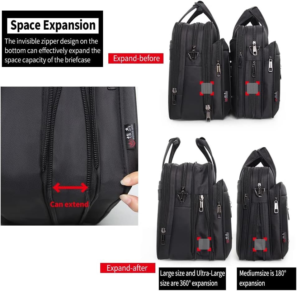 Herrarnas Canvas Laptop- och Affärsväska