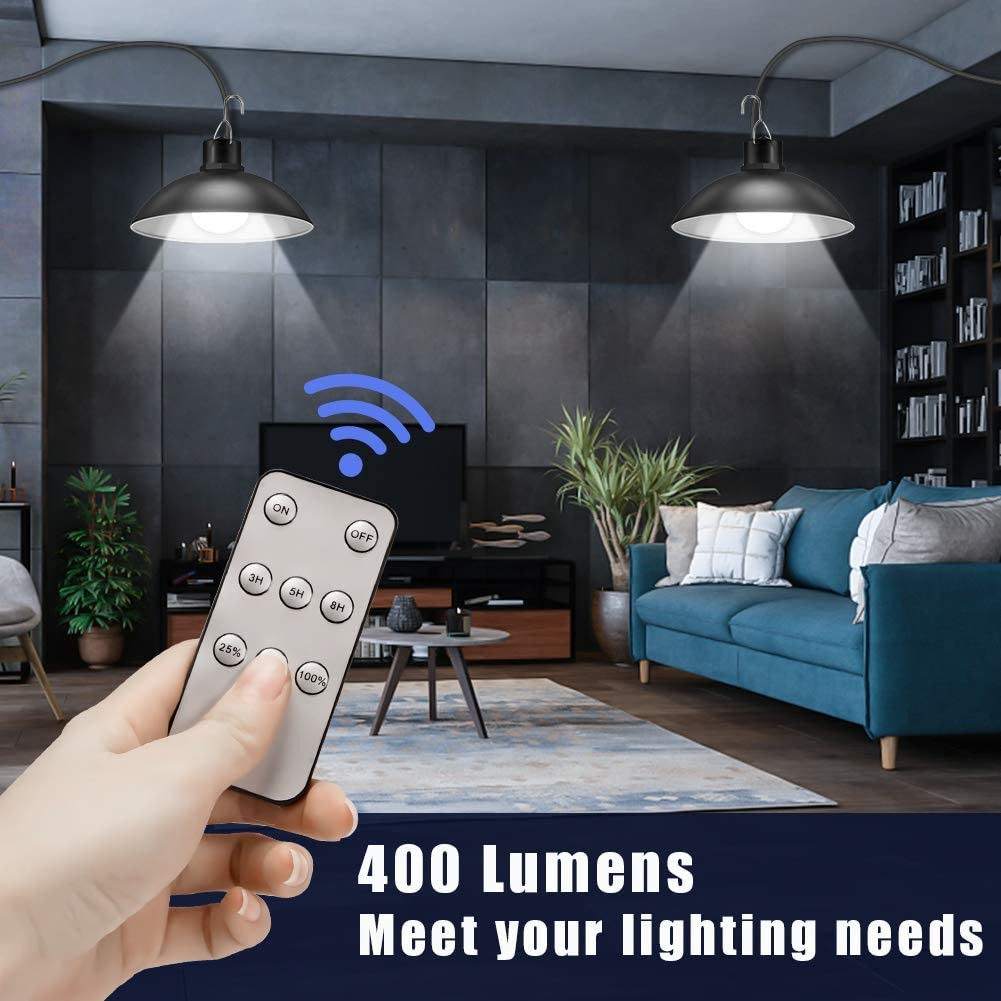 Trådlös solenergi LED-lampa med fjärrkontroll – TwinRay