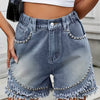 Punk Rock Denim Shorts – Slim och Trendig