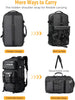 50L Flygklar Konvertibel Reserucksack med Skofack & USB-port