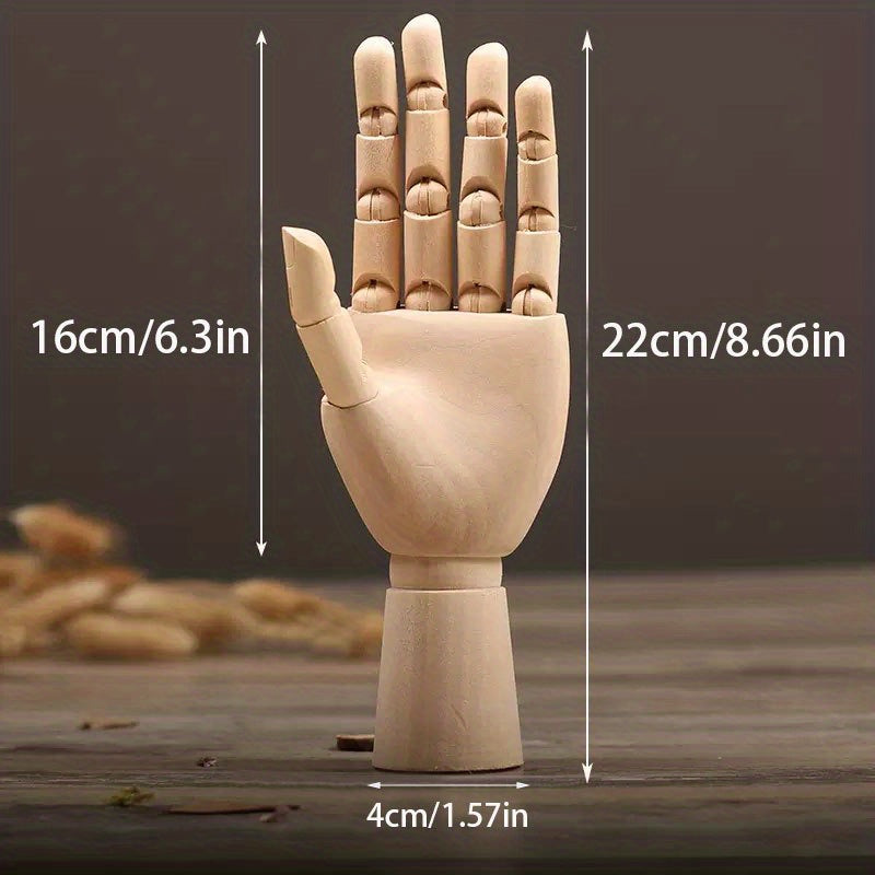 Nordisk Kreativ Trähandmodell – Rörlig och Stämningsfull Dekorationsobjekt
