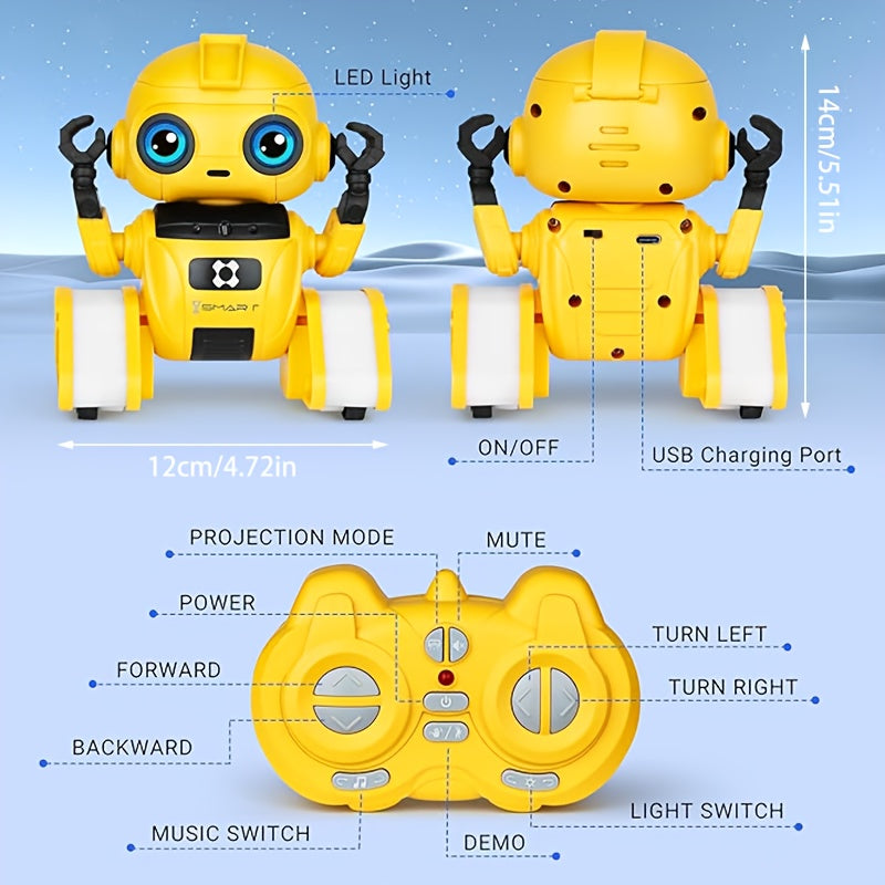 Interaktiv Robotleksak – Dansande Rörelser och Stjärnprojektion