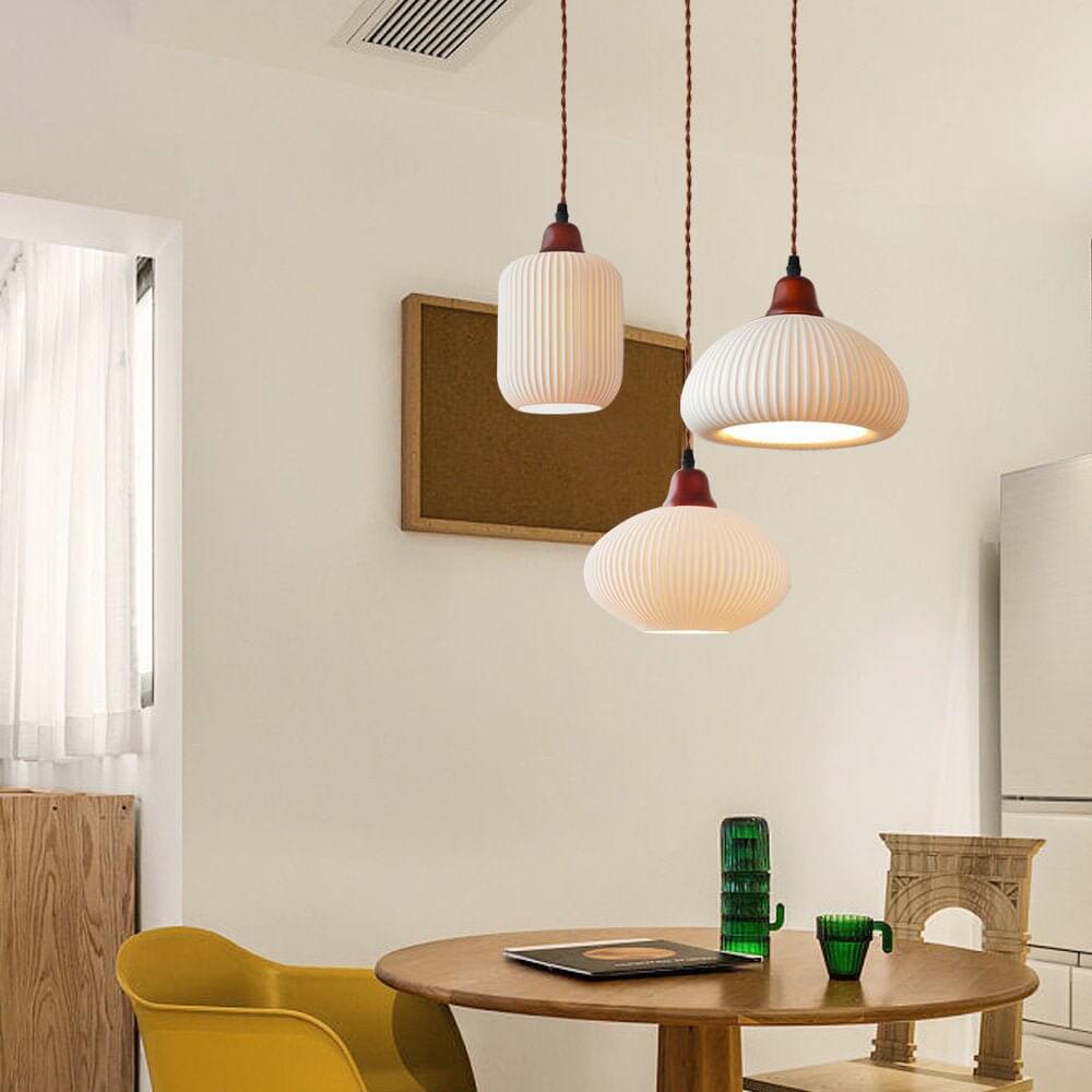 Stilren Keramisk Taklampa - Rustik Design
