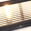 Modern LED Utomhus Stolplampa - Ribbat Glas