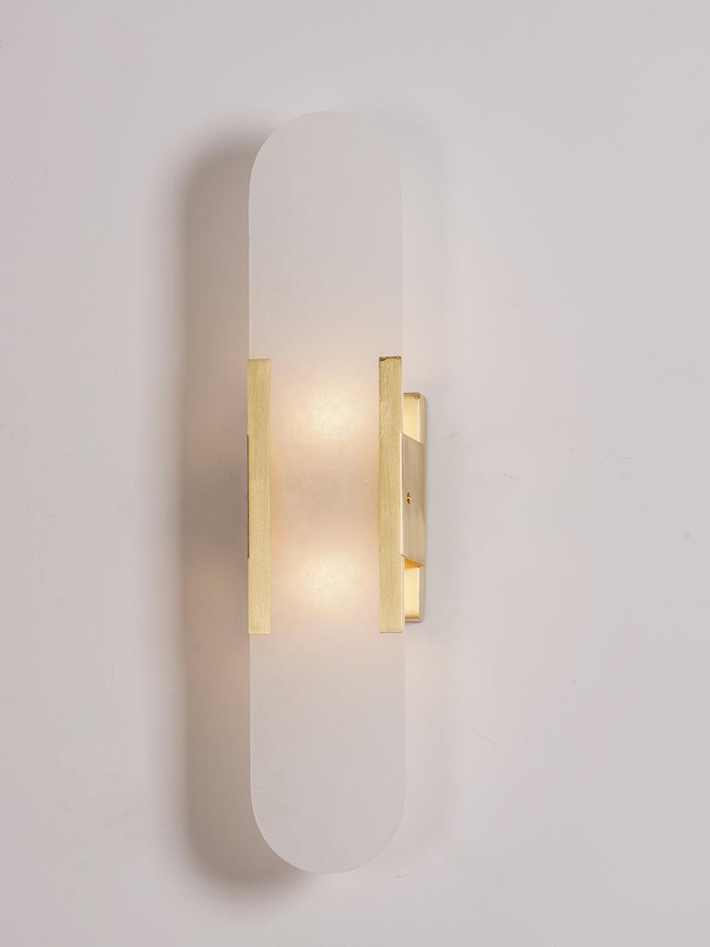 Modern Vägglampa - Alabaster & Metall