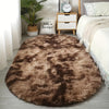 Plush Oval Rug – Mjuk och Stilig Matta för Sovrum och Vardagsrumsdekoration