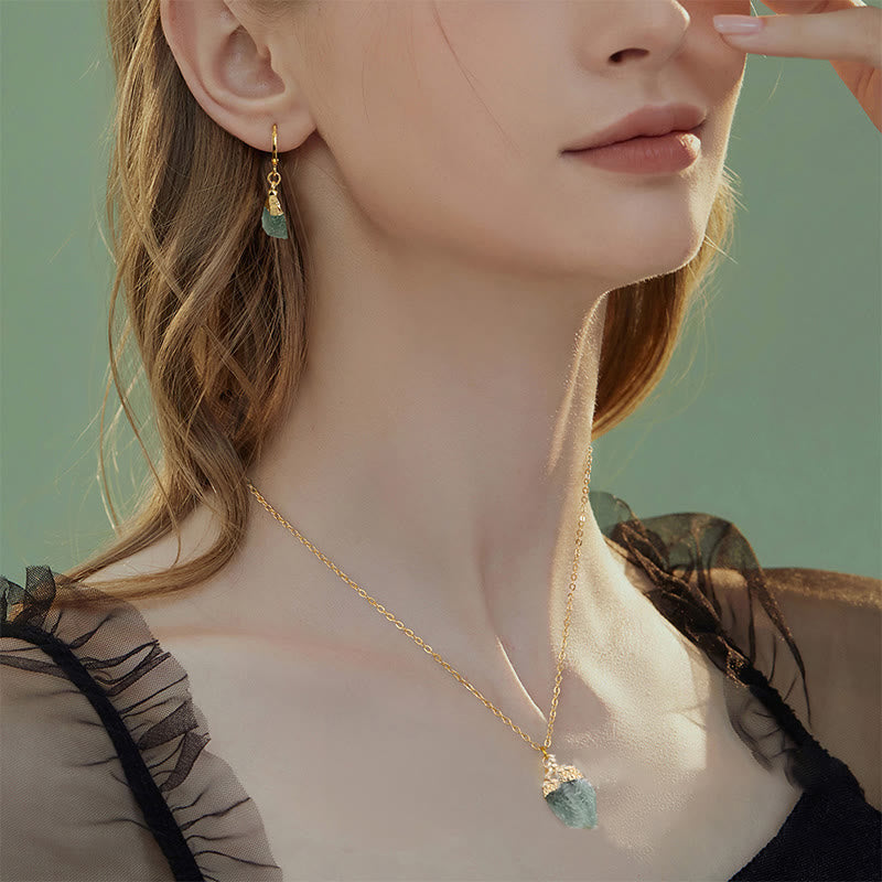 Kristall Smyckeset Halsband och Örhängen - Elara