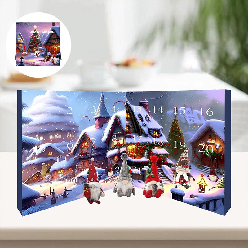 FestiviChic Tomte Nedräkningskalender | Premium Adventskalender för Högtidsdekoration