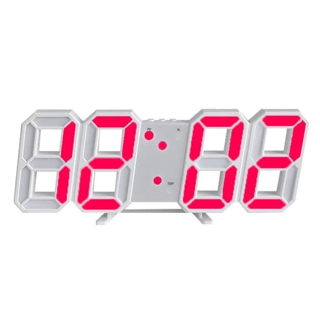 Futuristisk LED Väggklocka – Minimalistisk Design med Smart Tidsvisning