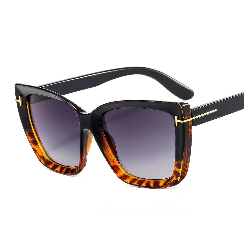 Stiliga Cat-Eye Solglasögon med UV-skydd och Gradient - VueLuxe