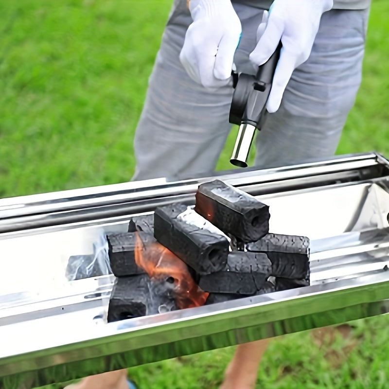 Bärbar Handhållen Blåsare – Perfekt för Grillfester, Camping och Eldtändning
