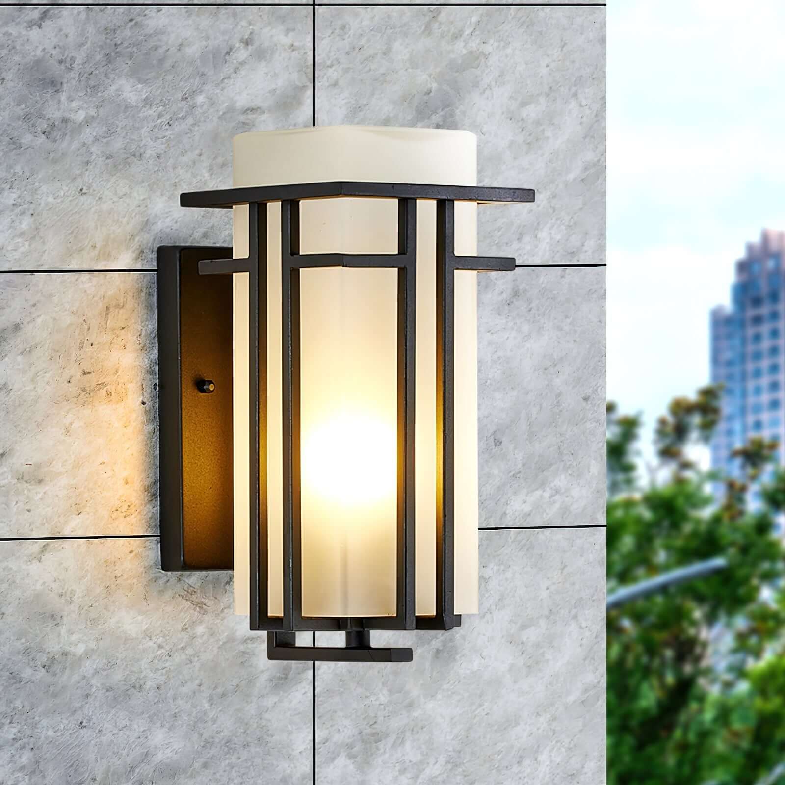 Utomhus Vägglampa - Järn & Glas