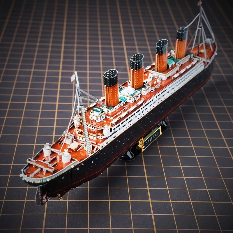 Titanic 3D Metallmodell - Detaljerad DIY-modell för kreativa hantverkare
