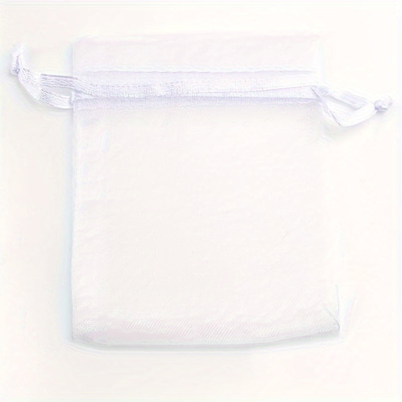 Elegant Organza Påse Set – Idealisk för Gåvor och Festdekorationer