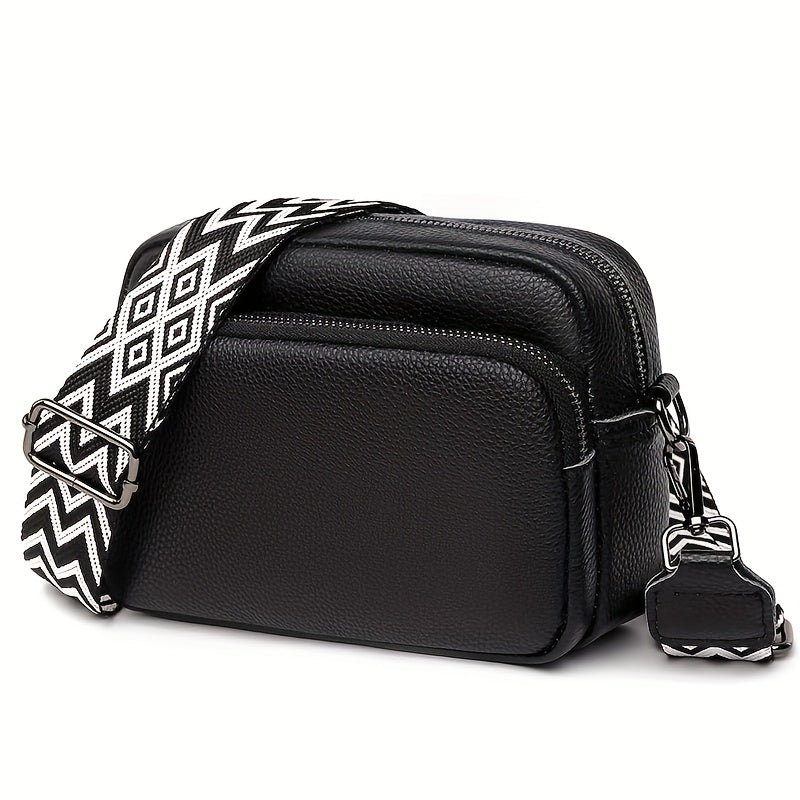 Moderna Crossbody-väska för kvinnor – Avslappnad axelväska med geometrisk design