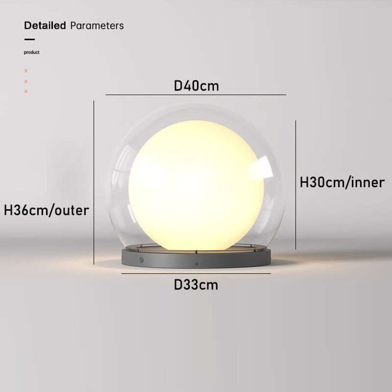 Modern Utomhuslampa - Månformad Design